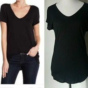 Trouvé Black Relaxed tee top xs